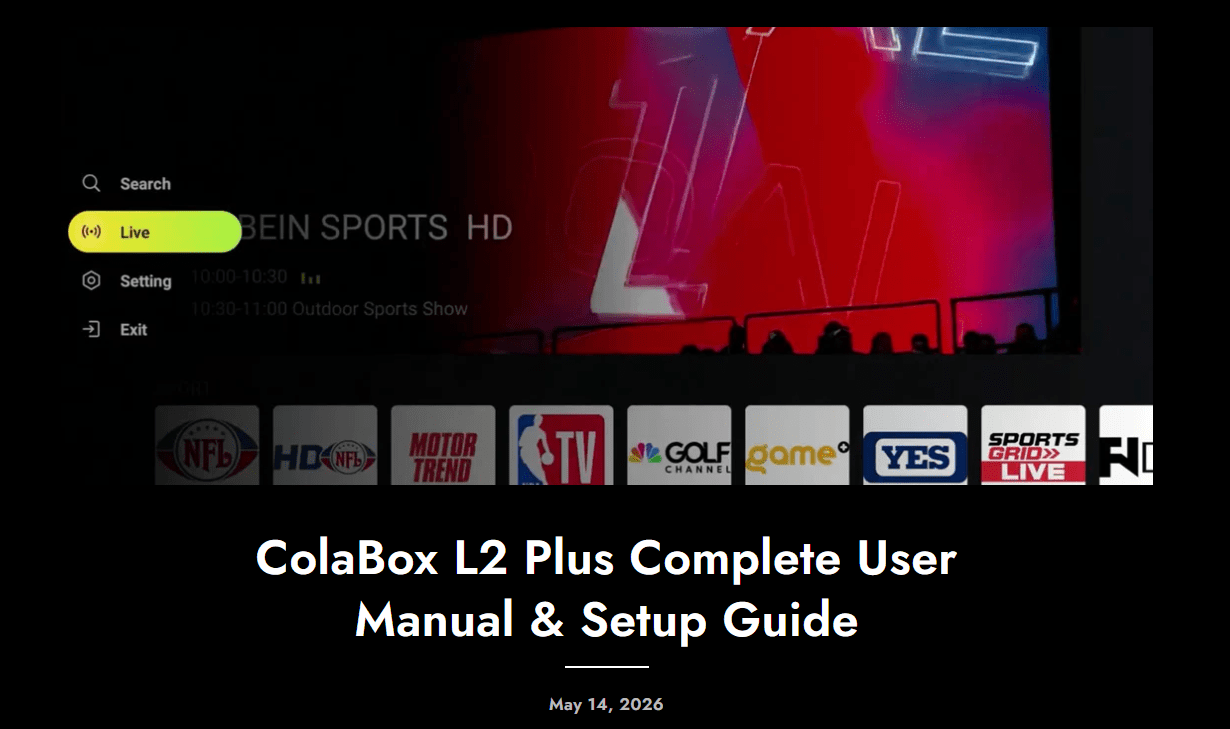 ColaBox L2 Plus setup guide cover